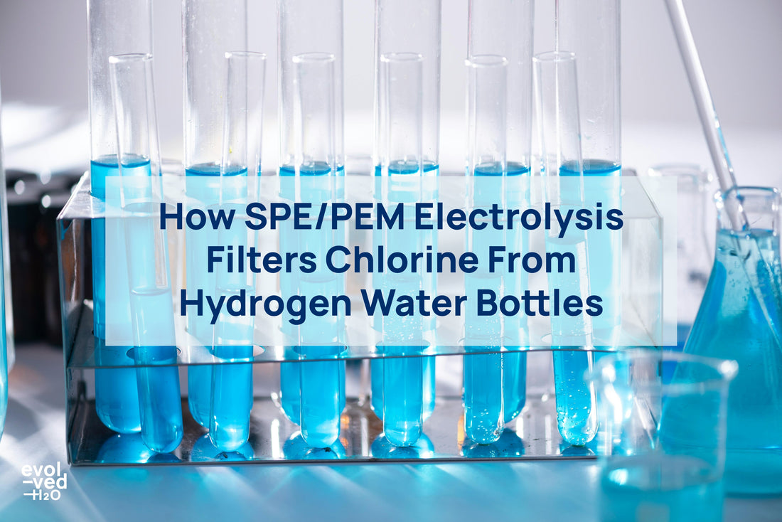how spe/pem electrolysis filters chlorine from hydrogen water bottles