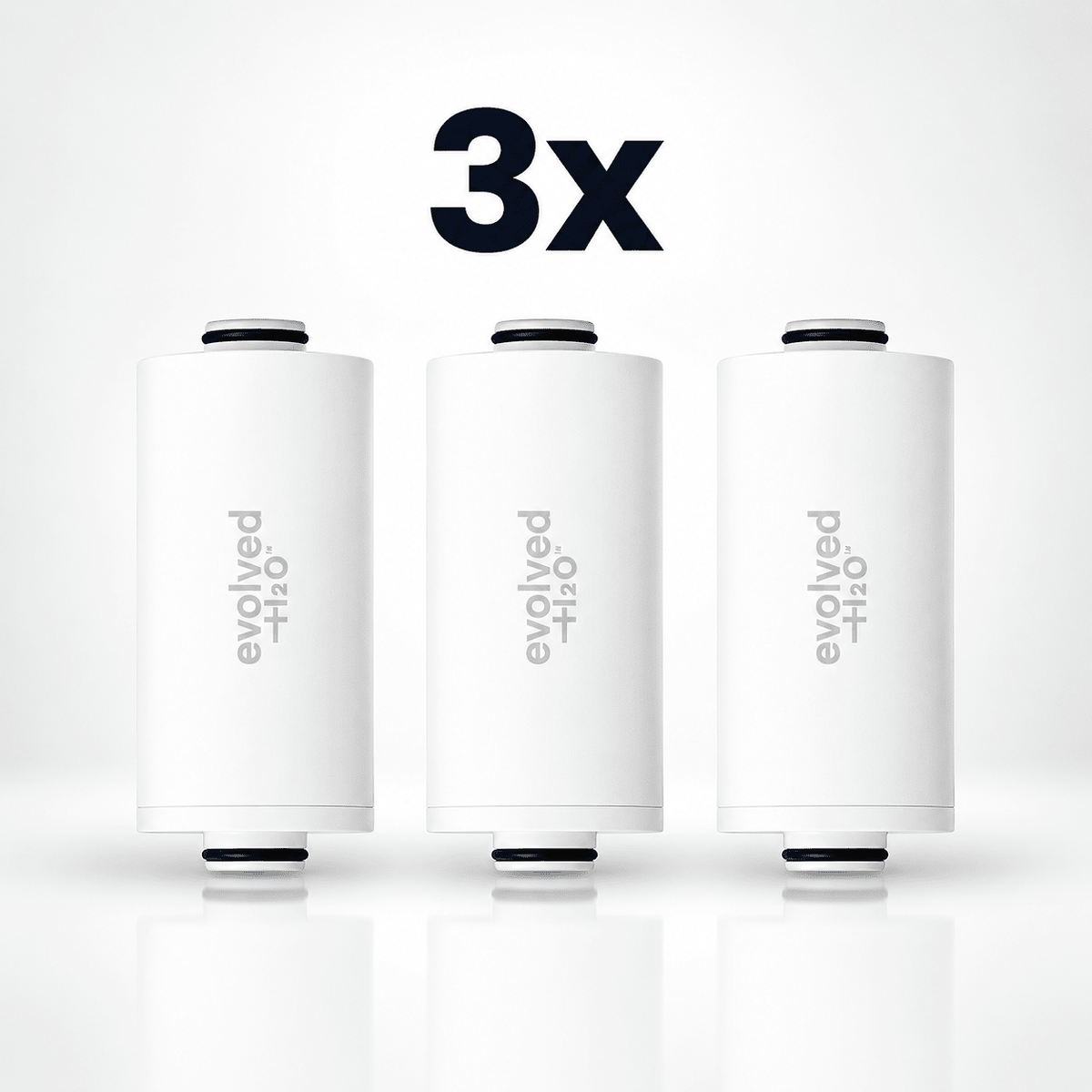 Evolved H2O™ Shower Filter Refill 3x