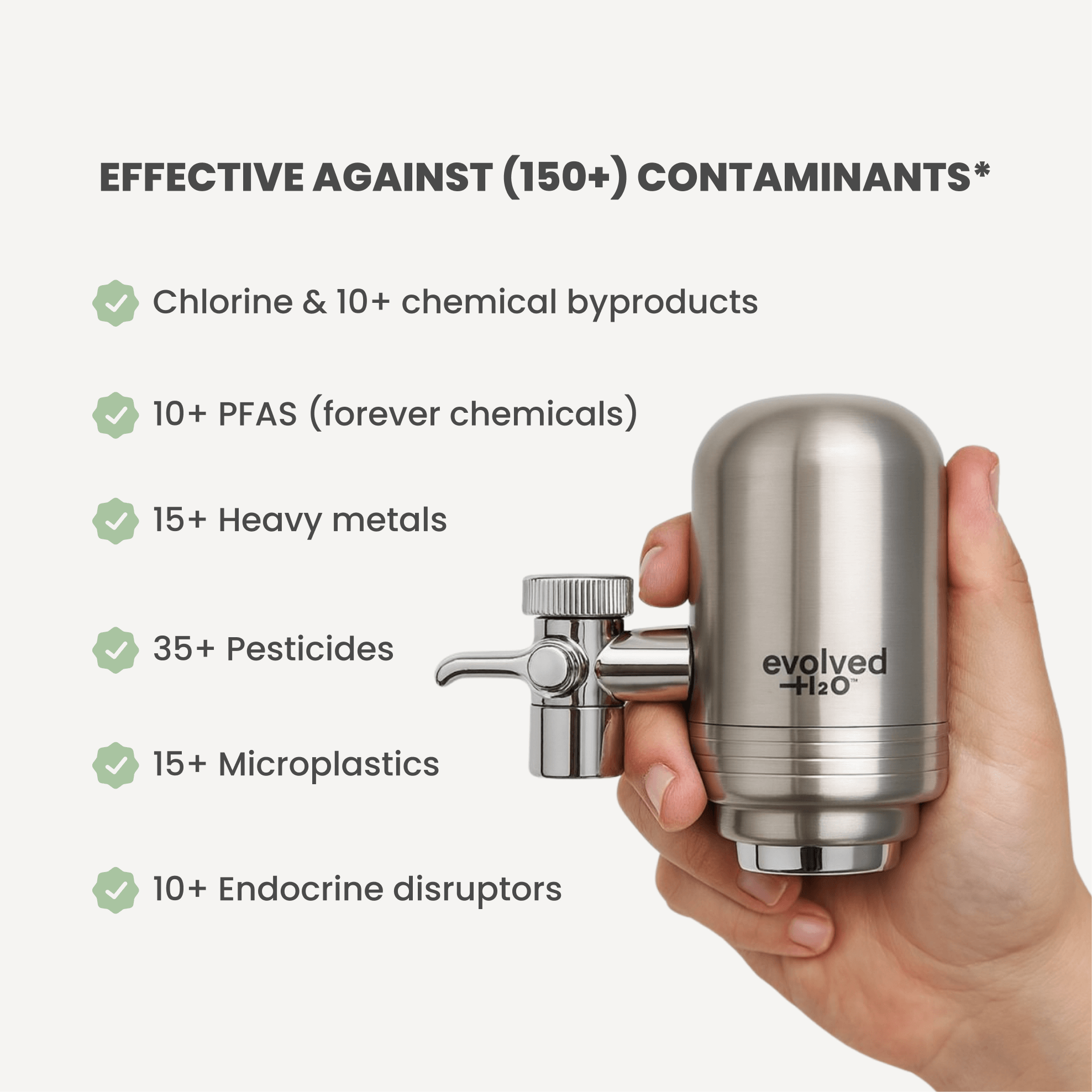 Evolved H2O Tap Water Filter Evolved H2O™ Advanced Tap Filter