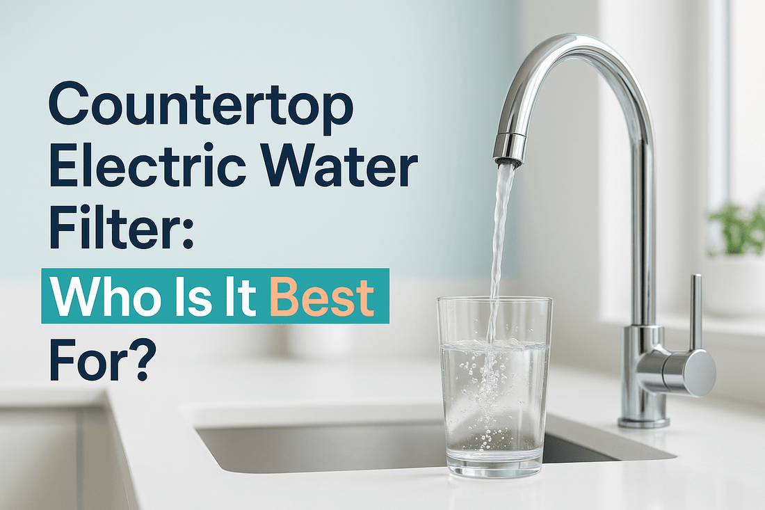 Blog cover image for an article about Countertop Electric Water Filter: Who Is It Best For?.