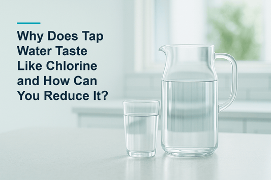 Blog cover image for an article about Why Does Tap Water Taste Like Chlorine and How Can You Reduce It?.