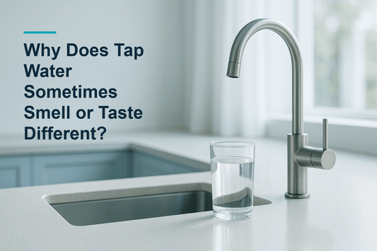 Blog cover image for an article about Why Does Tap Water Sometimes Smell or Taste Different?.