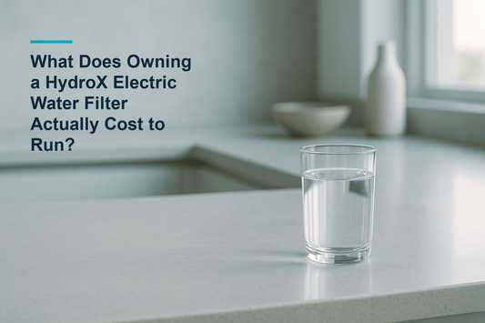 Blog cover image for an article about What Does Owning a HydroX Electric Water Filter Actually Cost to Run?.