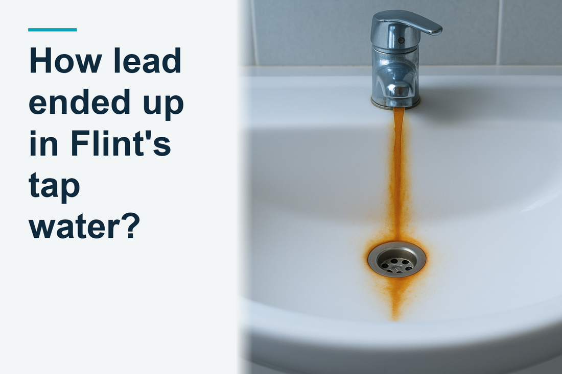 Orange-brown iron staining on a white bathroom basin below a tap, iron staining left on white ceramic where water has run for a long time, australian home