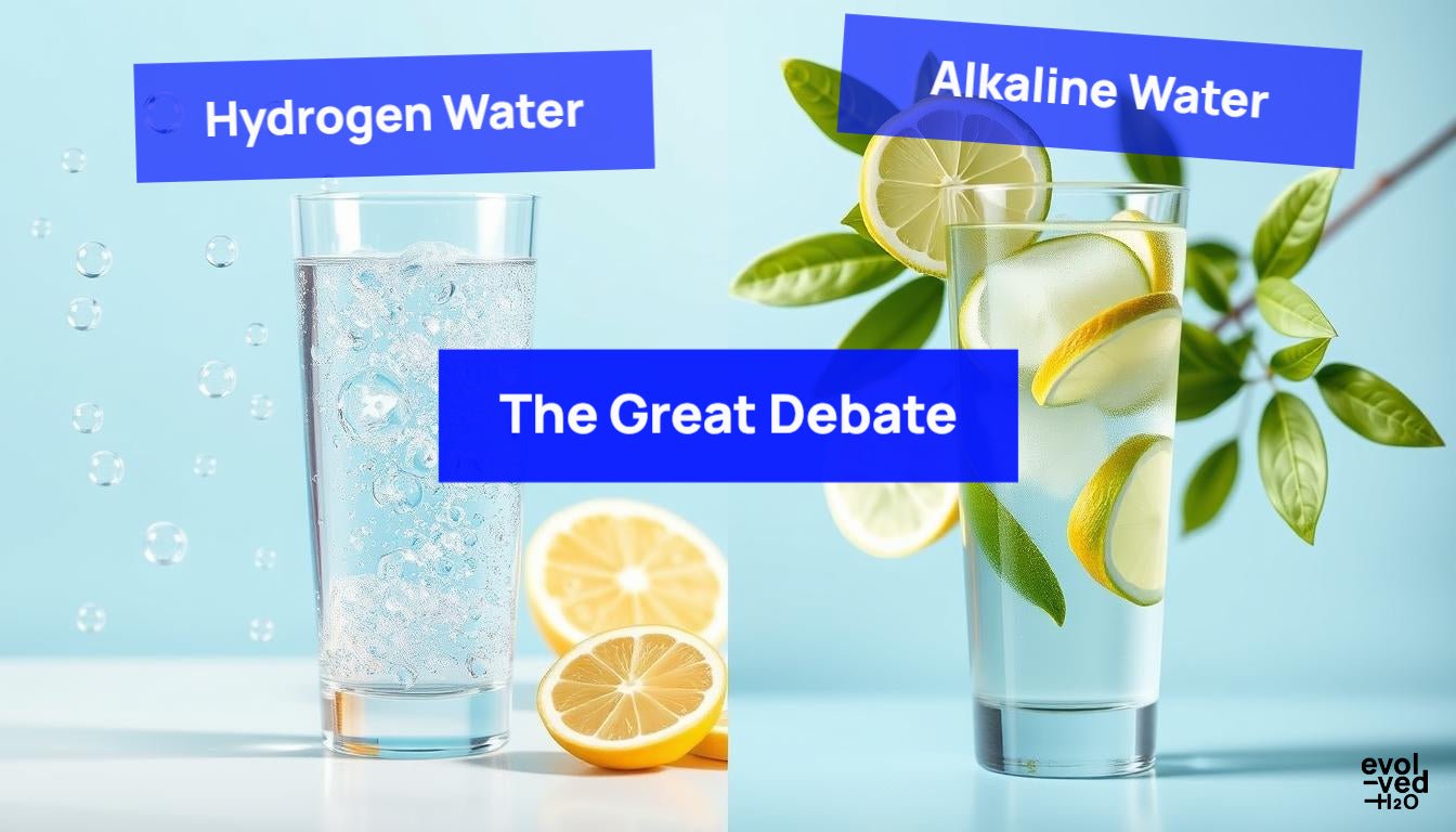 hydrogen water and alkaline water the great debate