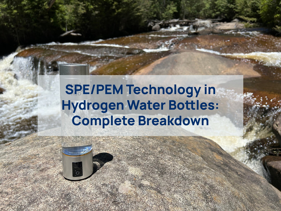 spe/pem technology in hydrogen water bottles