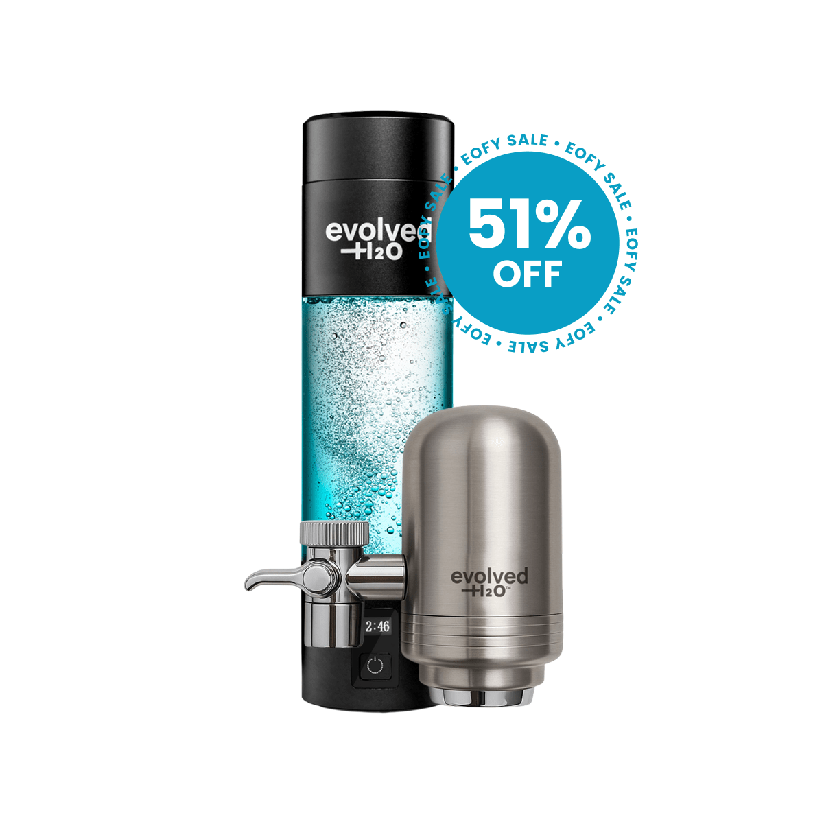 Hydrogen: Pro Bottle & Tap Filter