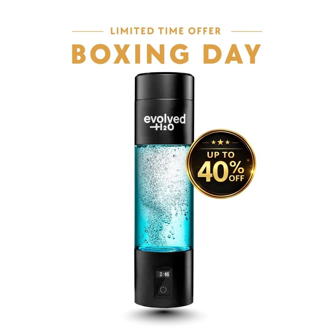 Black Evolved H2O™ Advanced Hydrogen: Pro Bottle Boxing Day Sale