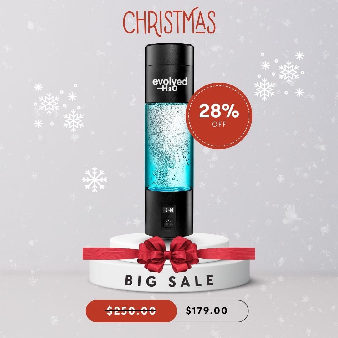 Evolved H2O Evolved Premium Black Evolved H2O™ Advanced Hydrogen: Pro Bottle