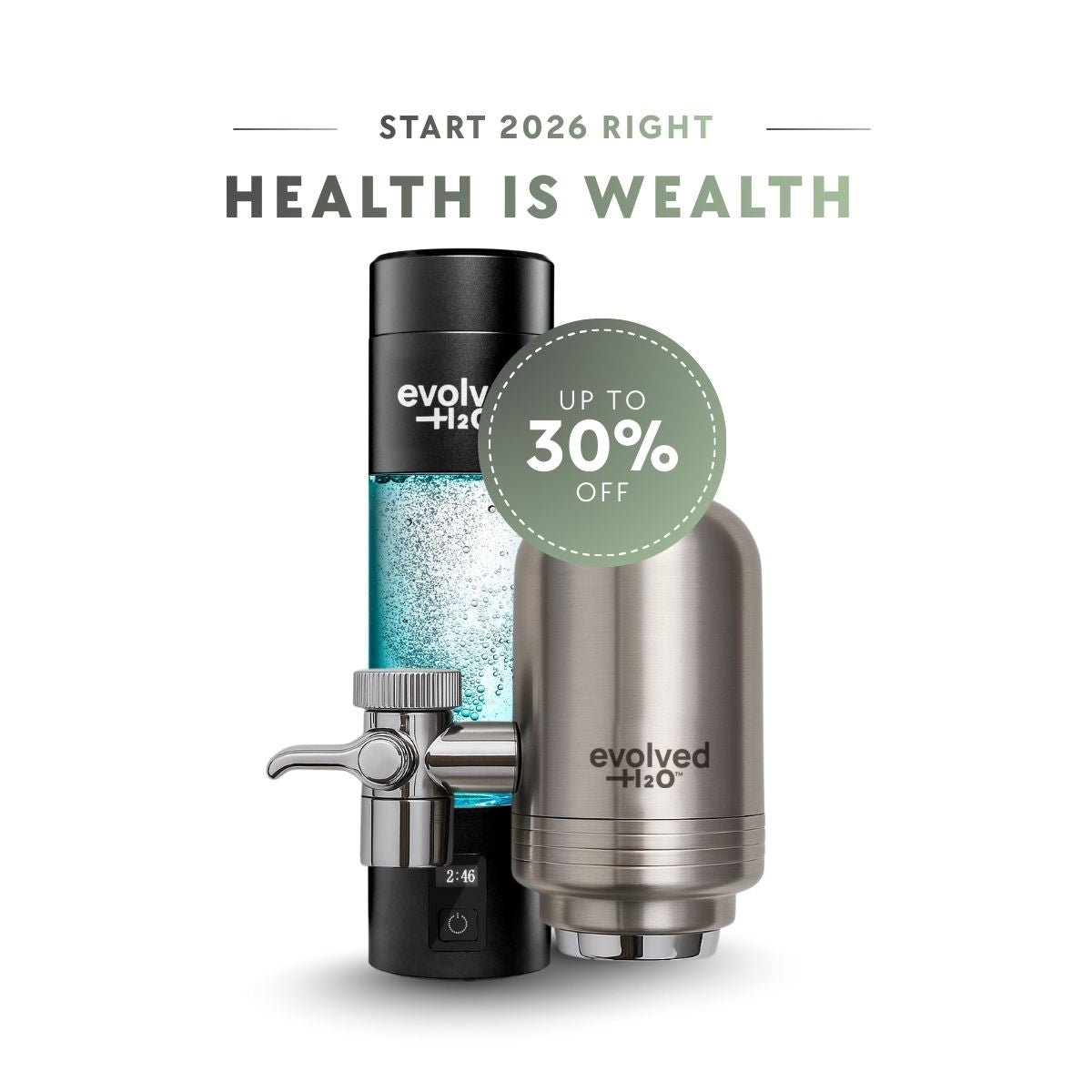 Hydrogen: Pro Bottle & Tap Filter