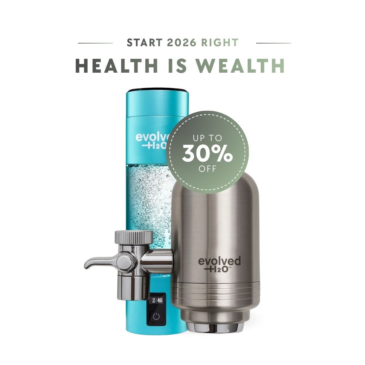 Hydrogen: Pro Bottle & Tap Filter