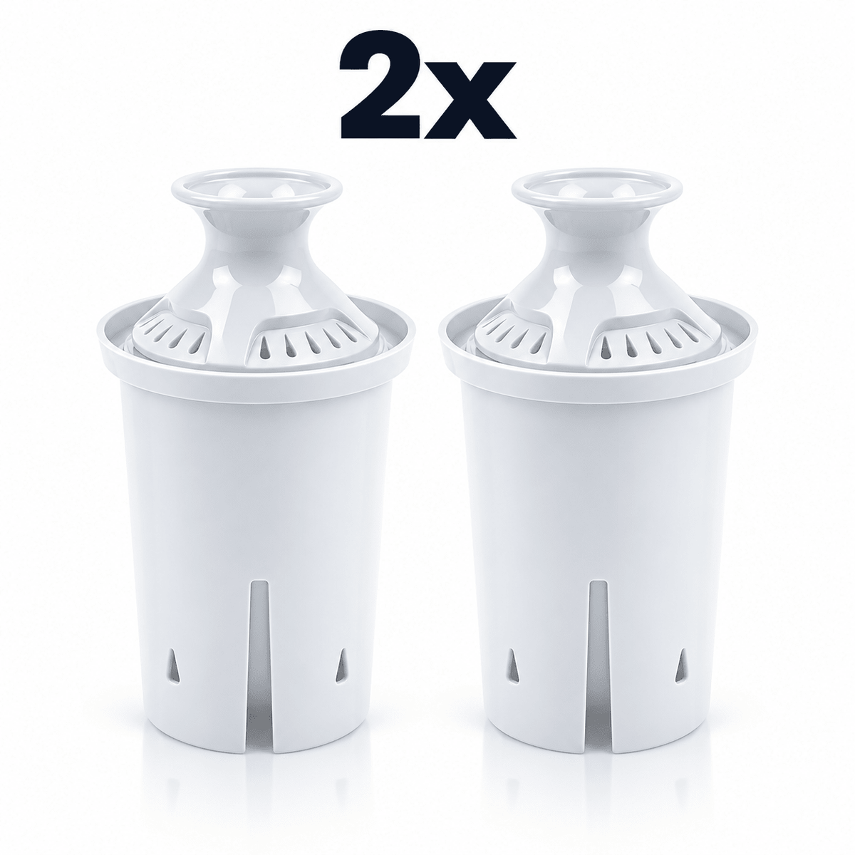 Evolved H2O™ Glass Water Filter Jug Refill 2x