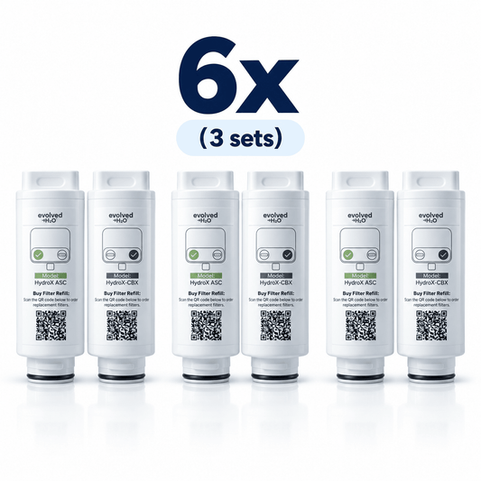 HydroX Electric Water Filter Refill 6x (3 sets)
