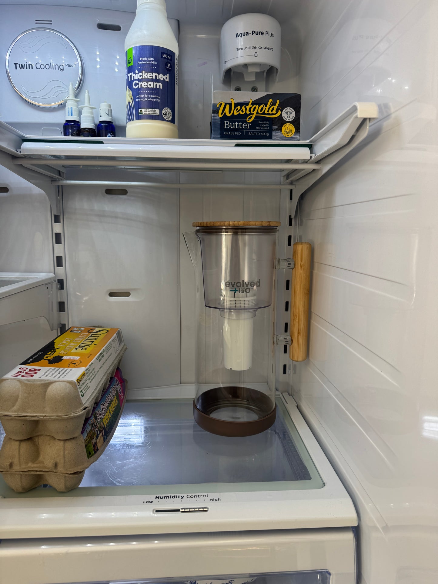 Evolved H2O™ Glass Water Filter Jug