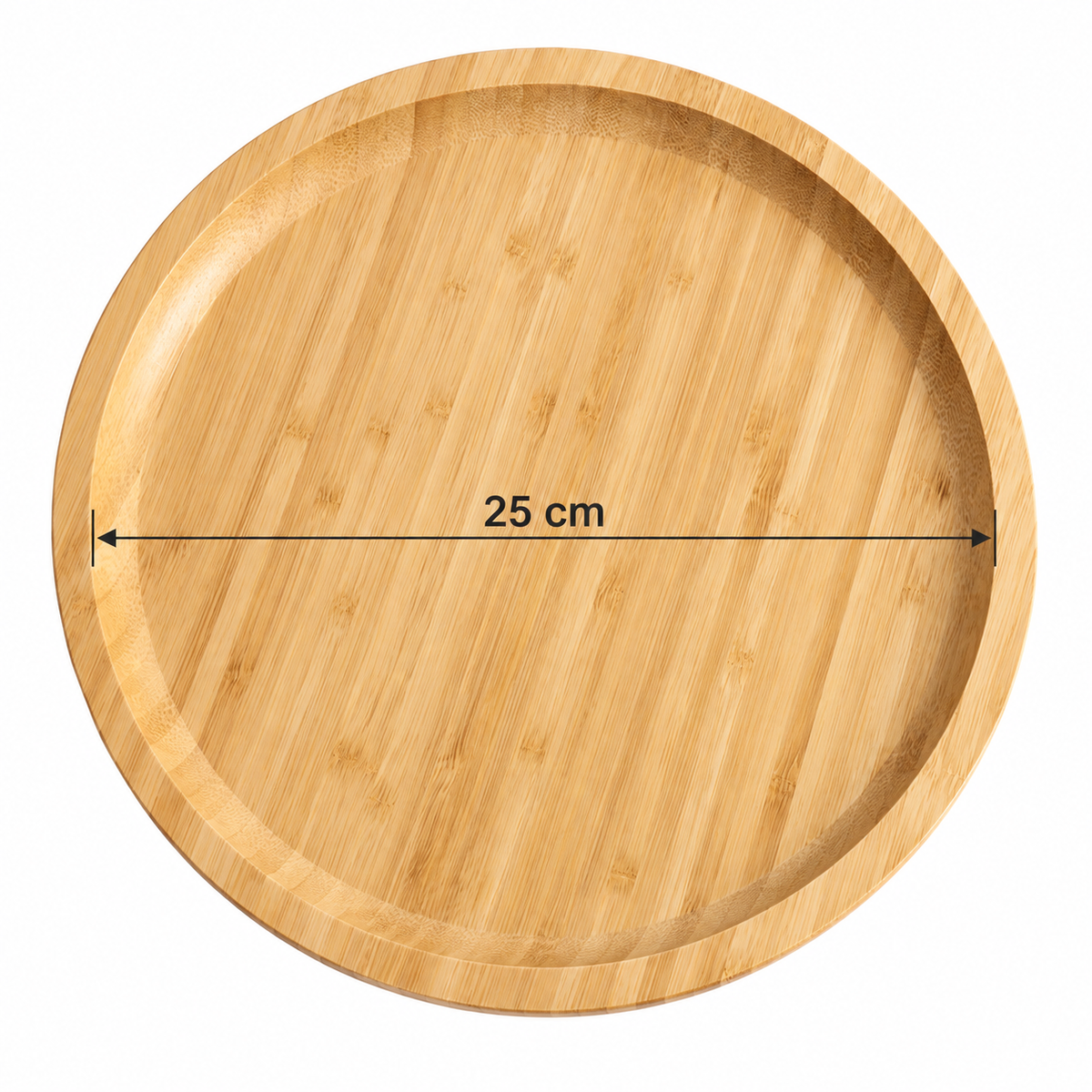 Evolved H2O™ Handmade Round Bamboo Tray