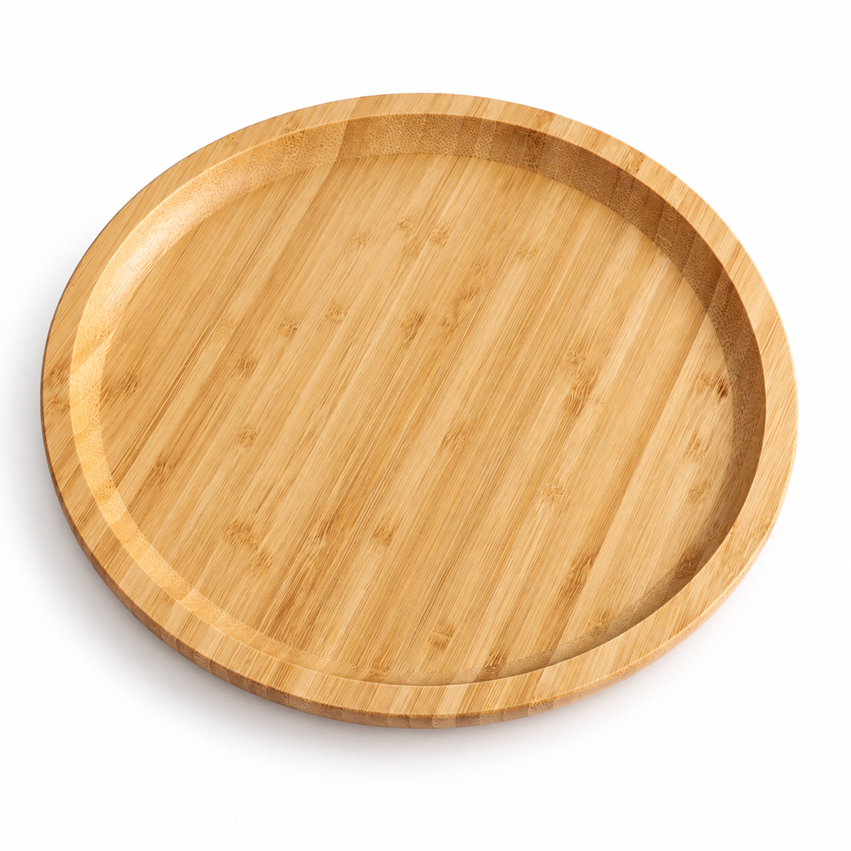 Evolved H2O™ Handmade Round Bamboo Tray