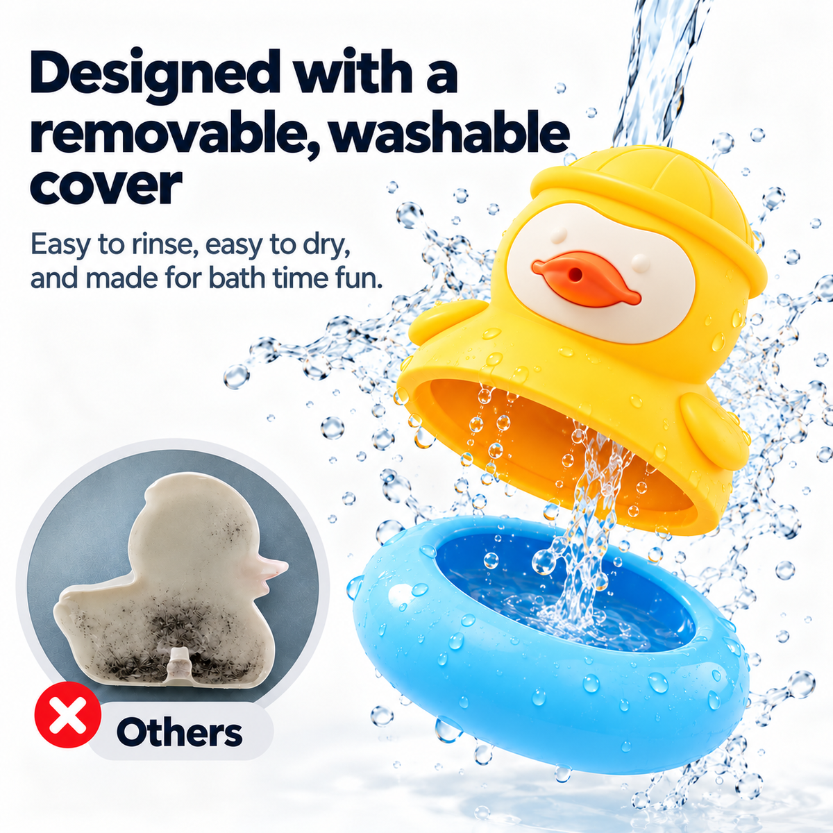 Evolved H2O™ Easy-Clean Baby Bath Toy