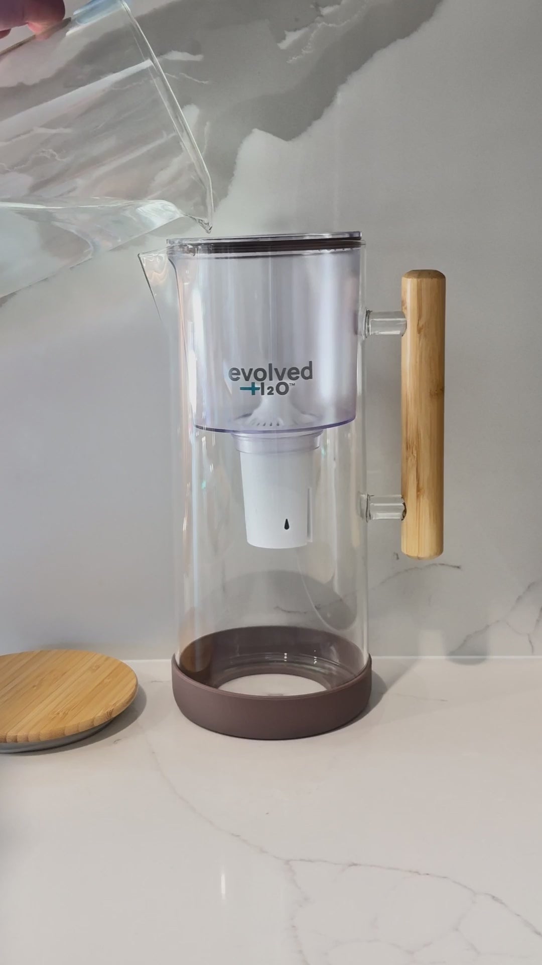 Evolved H2O™ 3.5L Glass Water filter Jug