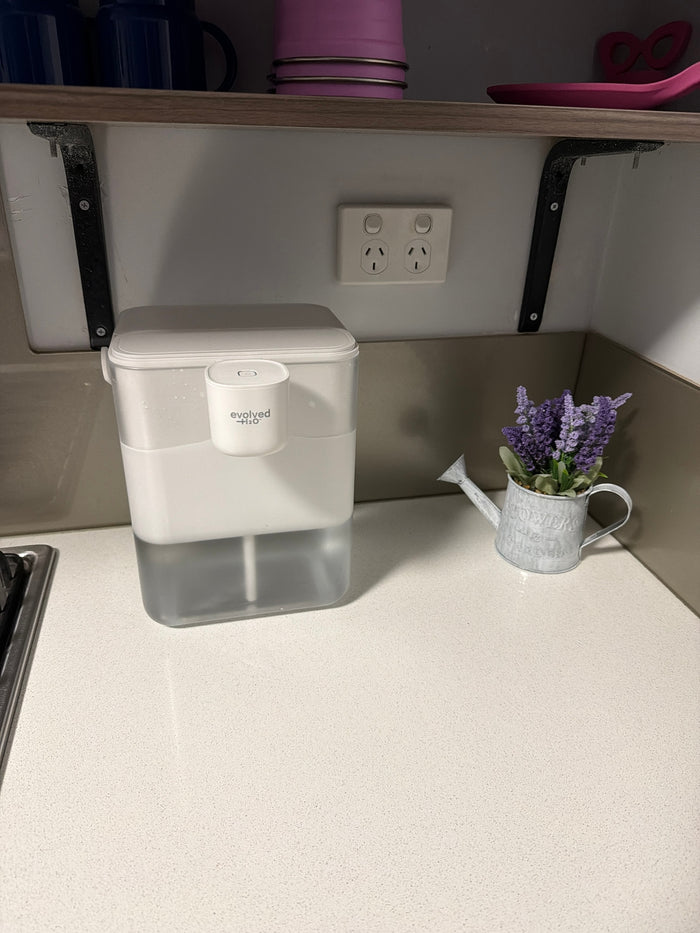 Customer photo of HydroX on a kitchen bench