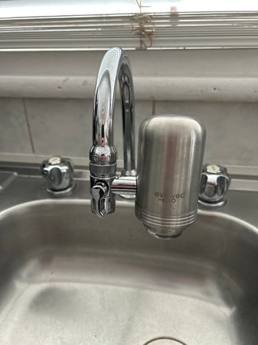 Customer photo of the tap filter in use