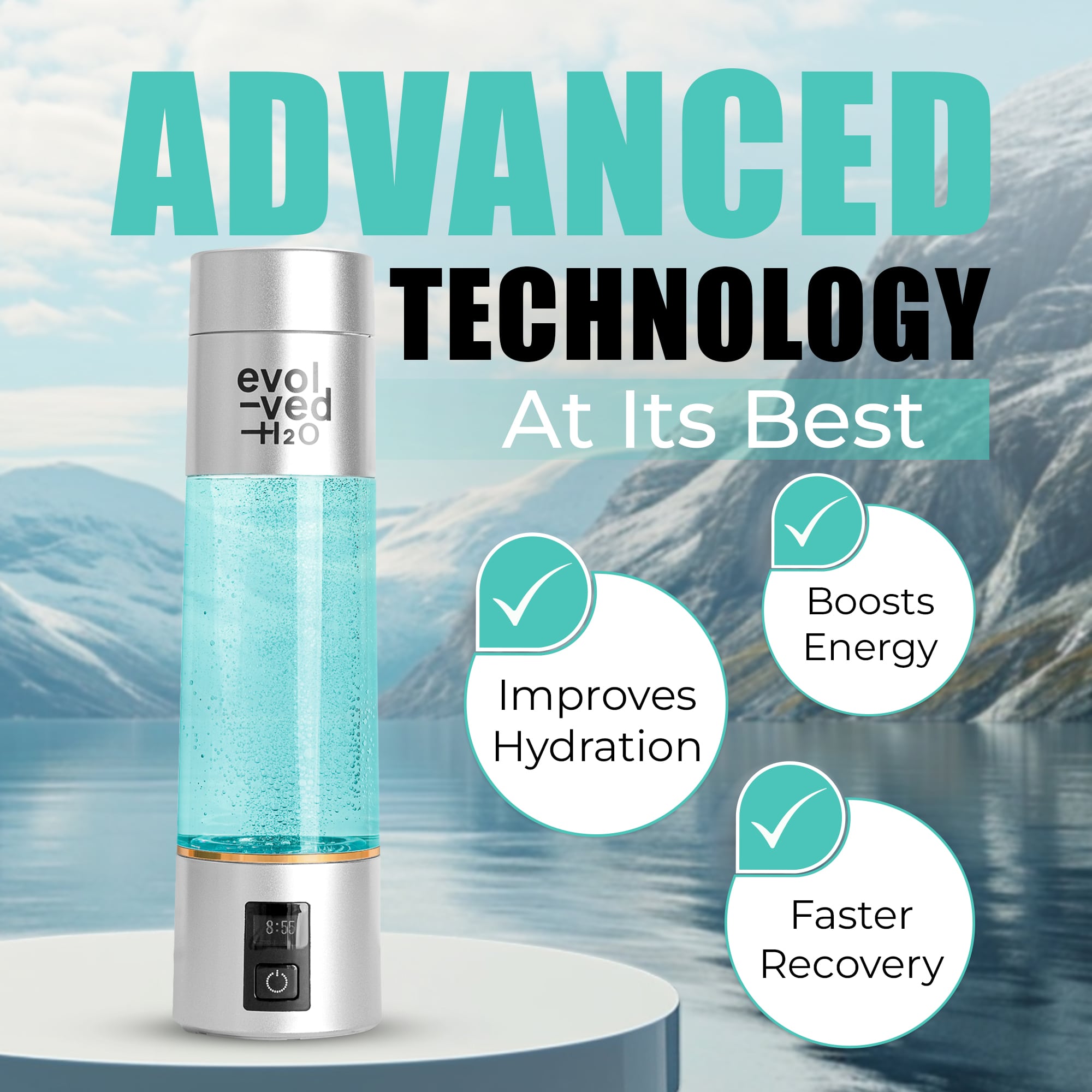 Evolved H2O™ Advanced Hydrogen: Core Bottle