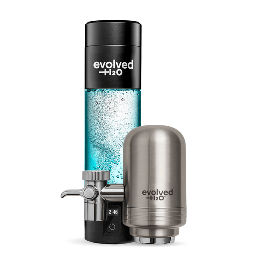 Hydrogen Pro Bottle & Tap Filter Bundle by Evolved H2O
